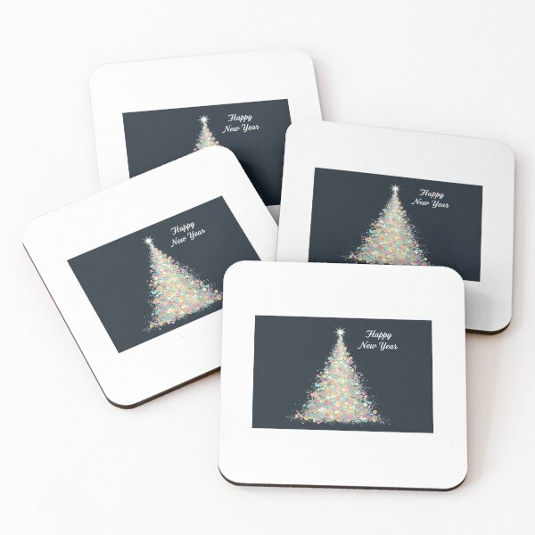 Item preview, Happy New Year pastel tree designed and sold by mayatA-rt.