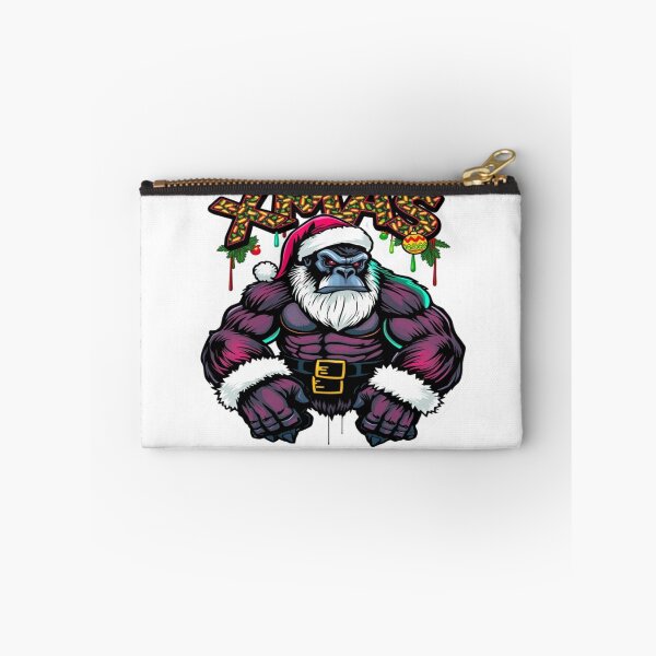 Item preview, Beast Mode Gorilla Santa Graffiti Sticker designed and sold by Imaginarium of Chaos falcon88 .