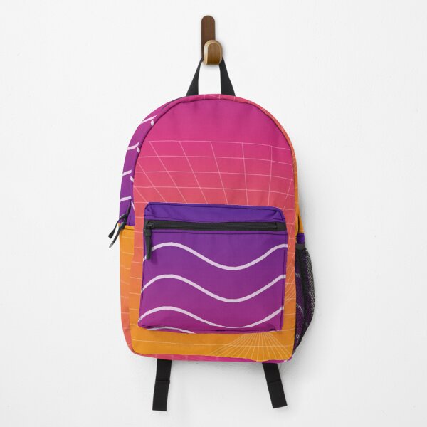 Item preview, Retro Sunset Waves 80s Aesthetic - Vaporwave Abstract Art designed and sold by wr3ckski.