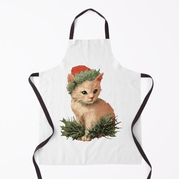 Item preview, Vintage Santa kitten designed and sold by MendaciousMina.