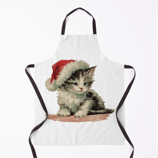 Item preview, Vintage Santa kitten designed and sold by MendaciousMina.