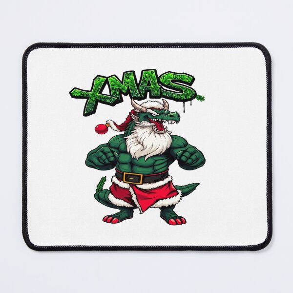 Item preview, Dragon Santa Neon XMAS Graffiti Sticker designed and sold by Imaginarium of Chaos falcon88 .