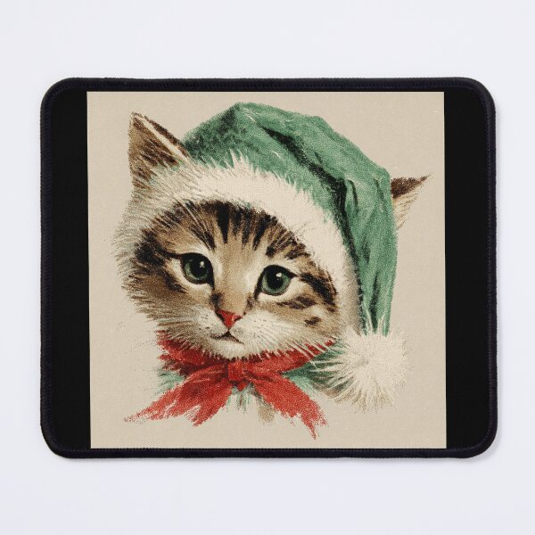 Item preview, Vintage Santa kitten designed and sold by MendaciousMina.