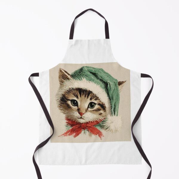 Item preview, Vintage Santa kitten designed and sold by MendaciousMina.