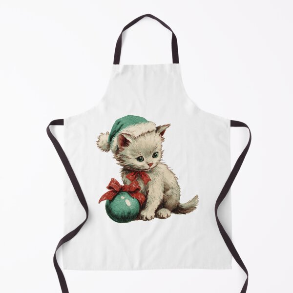 Item preview, Vintage festive kitten designed and sold by MendaciousMina.