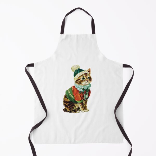 Item preview, Vintage festive kitten designed and sold by MendaciousMina.