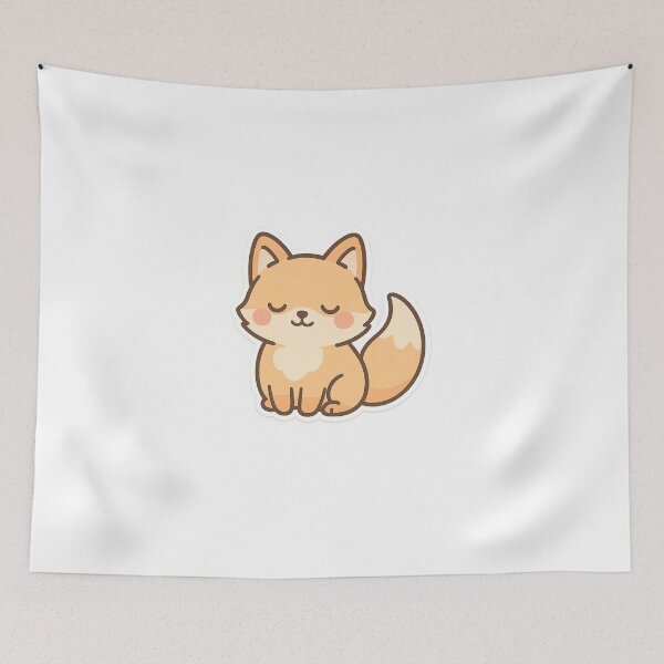 Item preview, Sleepy Cute Fox designed and sold by Napini.
