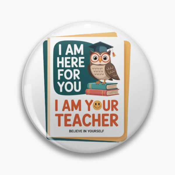 Item preview, “I Am Here for You – Your Teacher | Design avec Animal mignon – Motivateur & Inspirant” designed and sold by DesignNadine.