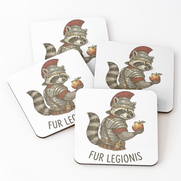 Item preview, Raccoon Roman Legionary Apple Thief designed and sold by k3rstman1.