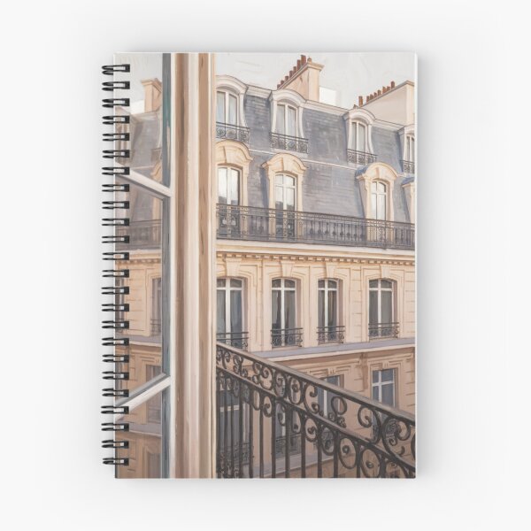 Item preview, Paris Apartment Balcony | Elegant Haussmann View Painting designed and sold by CARRAANN.