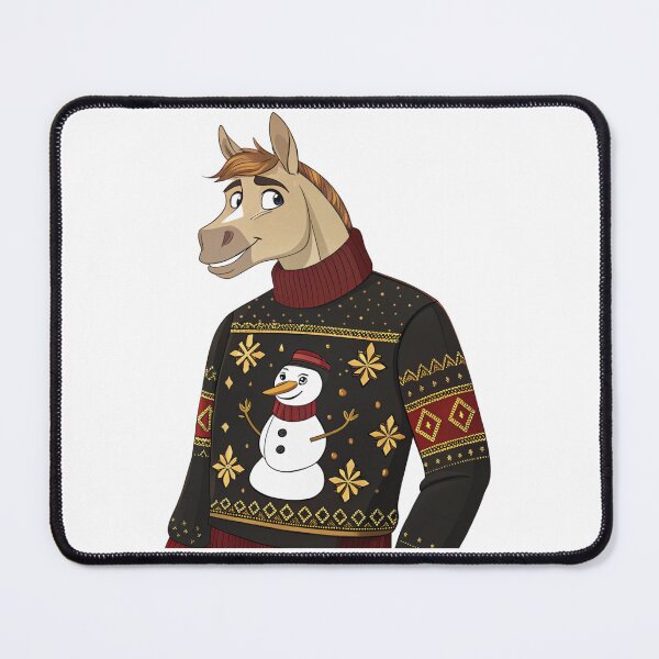 Item preview, Fashion Christmas Horse | Cute Snowman Sweater Horse | Holiday Art by Vivo Studio designed and sold by VivoStudio.