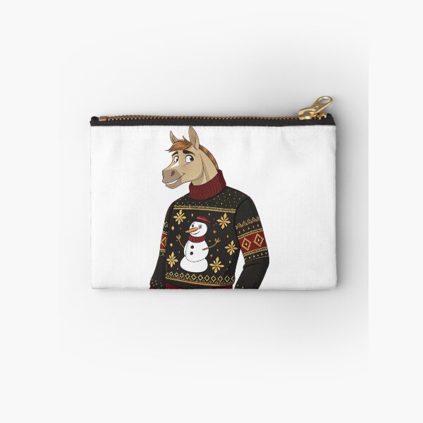 Item preview, Fashion Christmas Horse | Cute Snowman Sweater Horse | Holiday Art by Vivo Studio designed and sold by VivoStudio.