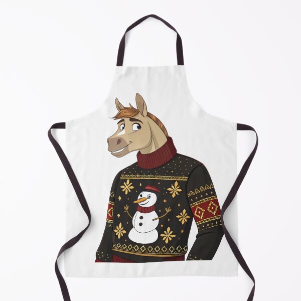 Item preview, Fashion Christmas Horse | Cute Snowman Sweater Horse | Holiday Art by Vivo Studio designed and sold by VivoStudio.