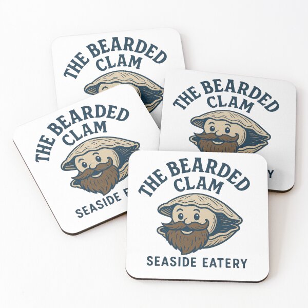 Item preview, The Bearded Clam Seaside Eatery designed and sold by Inappropriate Ink.