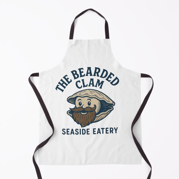 Item preview, The Bearded Clam Seaside Eatery designed and sold by Inappropriate Ink.