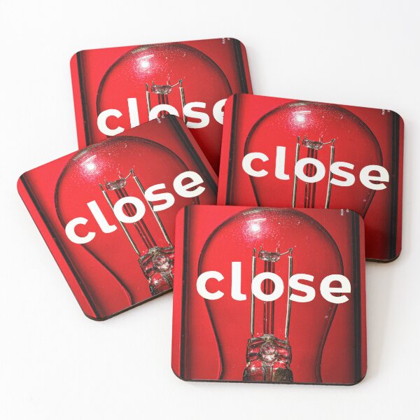 Item preview, Neon “CLOSE” Sign Inside Light Bulb – Modern Red Glow Aesthetic designed and sold by Grafititee.