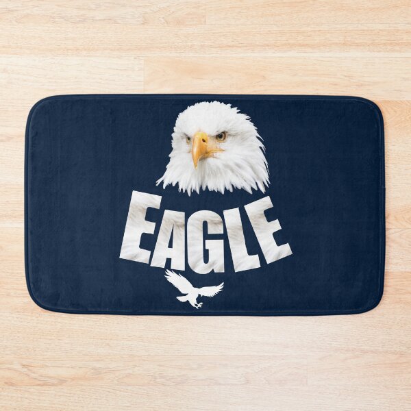 Item preview, EAGLE – Bald eagle design with feather lettering & Flying Eagle symbol designed and sold by Katja LebenFreude.