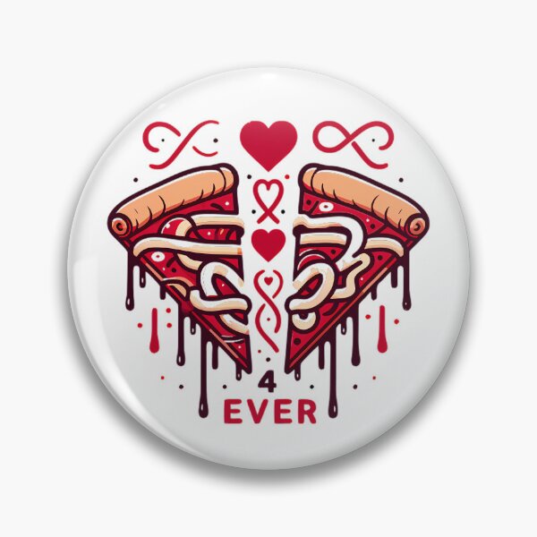 Artikelvorschau, Liebhaber - Pizza Herz Liebe für immer entworfen und verkauft von DrawDrip.