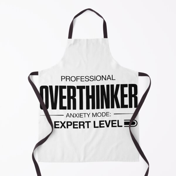 Item preview, Professional Overthinker Anxiety Mode Expert Level Funny Mental Health Typography designed and sold by GiftsForge.