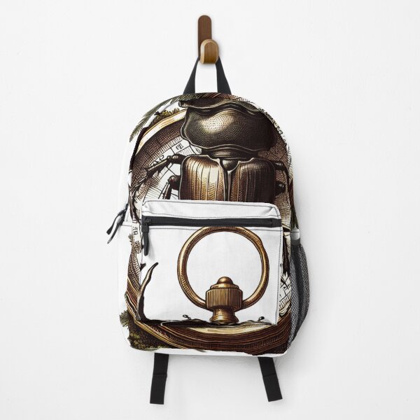 Item preview, Vintage Stag Beetle Navigator on Brass Compass - Dark Academia Entomology designed and sold by The Mossy Library.