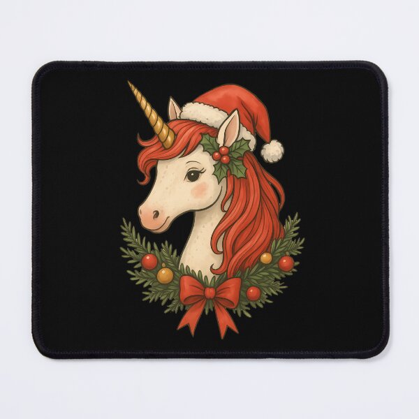 Item preview, Christmas Unicorn Magic Illustration designed and sold by DreamiCanvas.