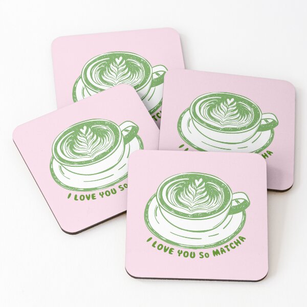 Item preview, I Love You So Matcha. Matcha latte.  designed and sold by CoCoArt-Ua.
