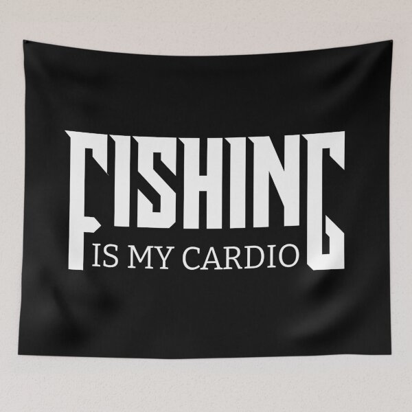 Item preview, Fishing Is My Cardio Funny Angler Sarcasm Kayak Fisherman Dad Gift Idea designed and sold by karibov.