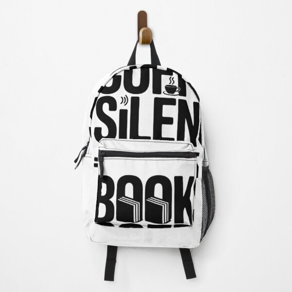Item preview, Books Coffee Silence Perfect Day Introverted Bookworm Reading Typography Design designed and sold by GiftsForge.