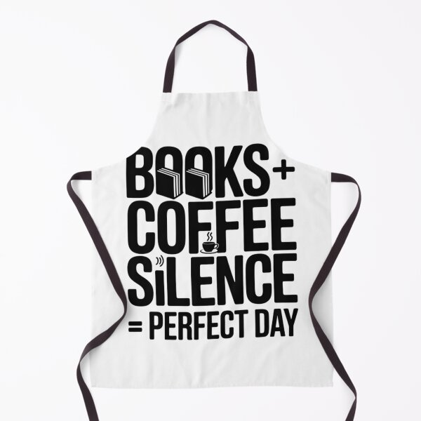 Item preview, Books Coffee Silence Perfect Day Introverted Bookworm Reading Typography Design designed and sold by GiftsForge.