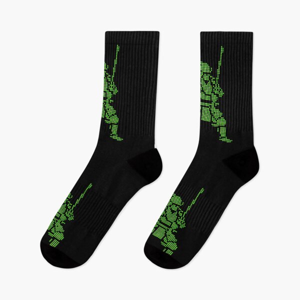 Item preview, Vibrant Green Samurai Warrior Pixel Art Silhouette designed and sold by By:MarcinK.