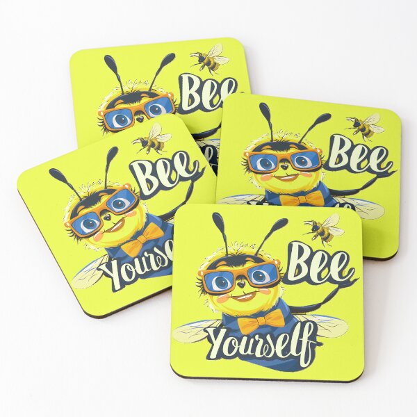 Item preview, Cute Bee Yourself Motivational Quote designed and sold by Lovemountain.