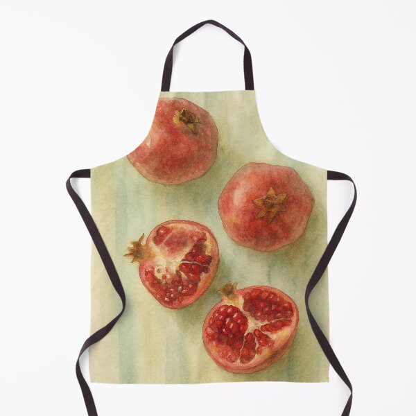 Item preview, Watercolor Pomegranate Illustration | Soft Sage Green Botanical Art designed and sold by Pacika.
