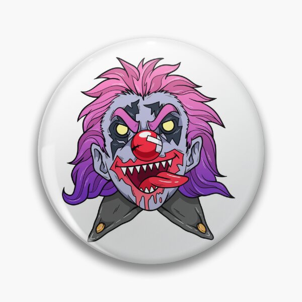 Artikelvorschau, Furchterregender blutiger Clown – Gruselige Halloween-Horror-Illustration entworfen und verkauft von MED-AFDS.