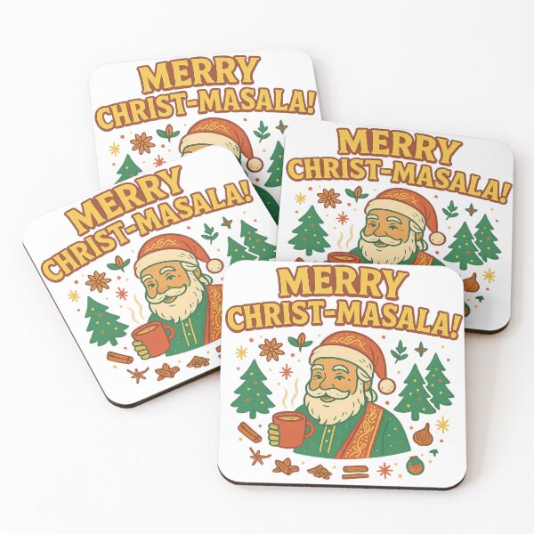Item preview, Merry Christ-Masala – Desi Christmas Santa With Masala Chai designed and sold by malufromhtown.