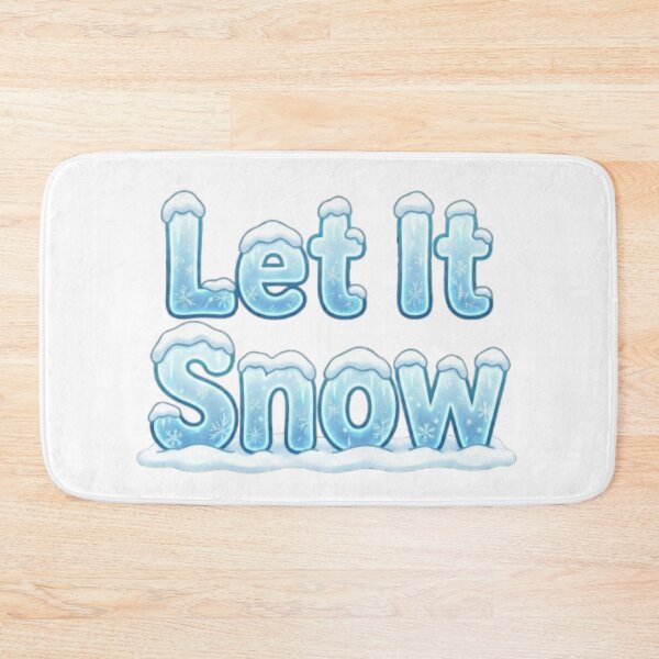 Item preview, Let It Snow – Frosty Winter Quote designed and sold by YourDesignVibes.