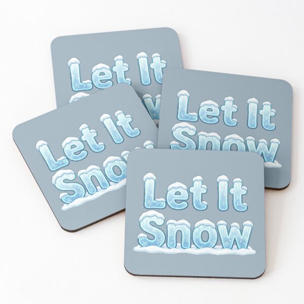 Item preview, Let It Snow – Frosty Winter Quote designed and sold by YourDesignVibes.