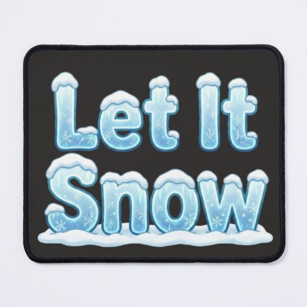 Item preview, Let It Snow – Frosty Winter Quote designed and sold by YourDesignVibes.