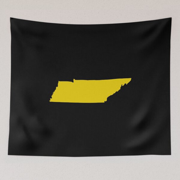 Item preview, Tennessee Map Silhouette – Minimal Yellow designed and sold by Paper Drip.