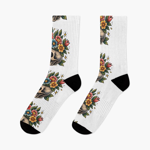Item preview, Skull Blooming Flowers Memento Mori designed and sold by yPaladino432.