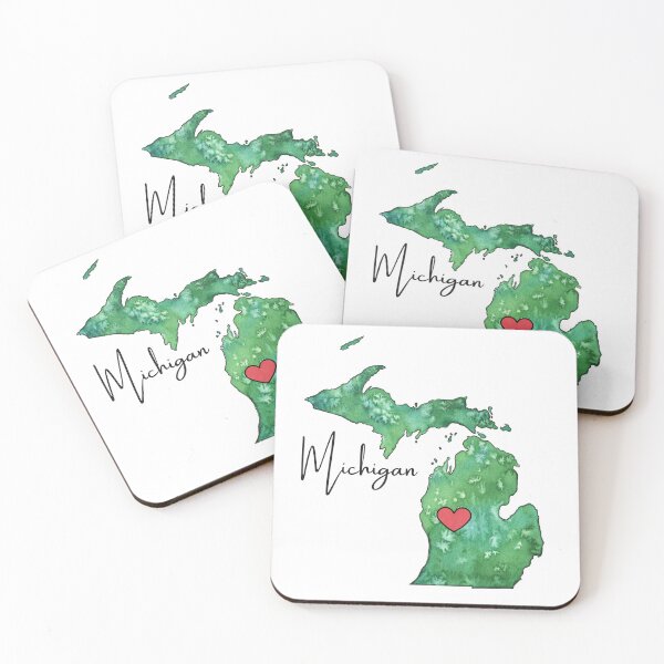 Item preview, I Heart Michigan designed and sold by Nugget Studio Arts.