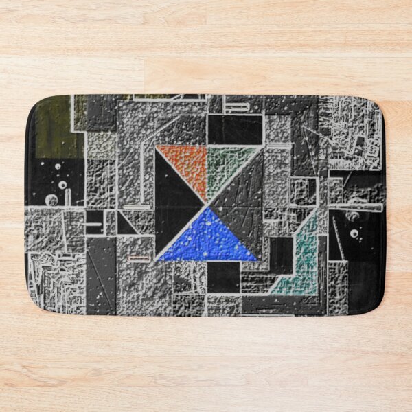 Item preview, chromatic blueprint dark abstract geometric design designed and sold by SmashingDeals.