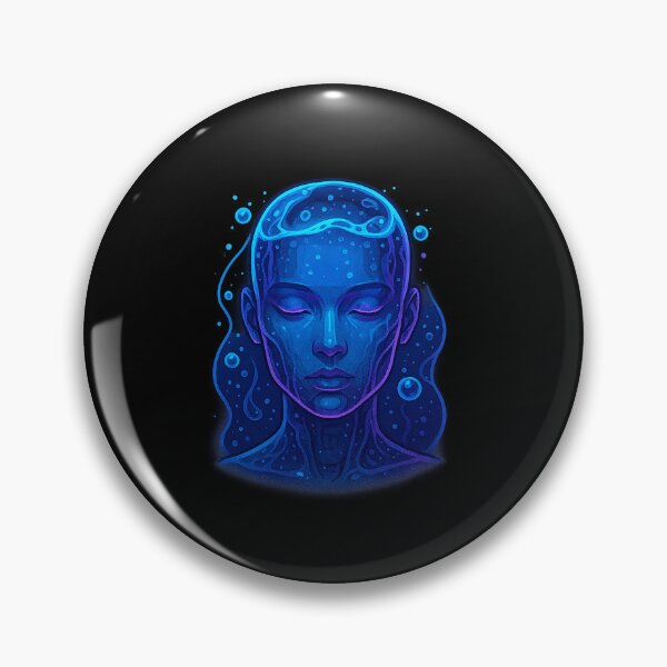 Artikelvorschau, Neon-Gel-Untertauchen – Cyberpunk-Androiden-Porträt entworfen und verkauft von AddictiveDesign.