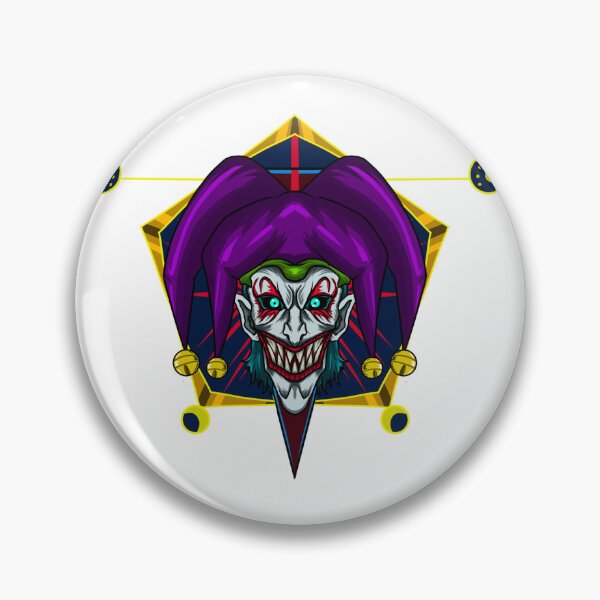 Item preview, Evil Circus Clown – Terrifying Purple Horror Illustration designed and sold by MED-AFDS.