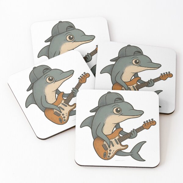 Item preview, Cool Dolphin Playing Electric Guitar designed and sold by yPaladino432.