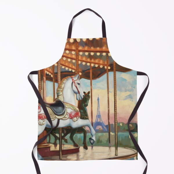 Item preview, Paris Carousel View | Romantic French Impressionist Painting | Carraann Art designed and sold by CARRAANN.