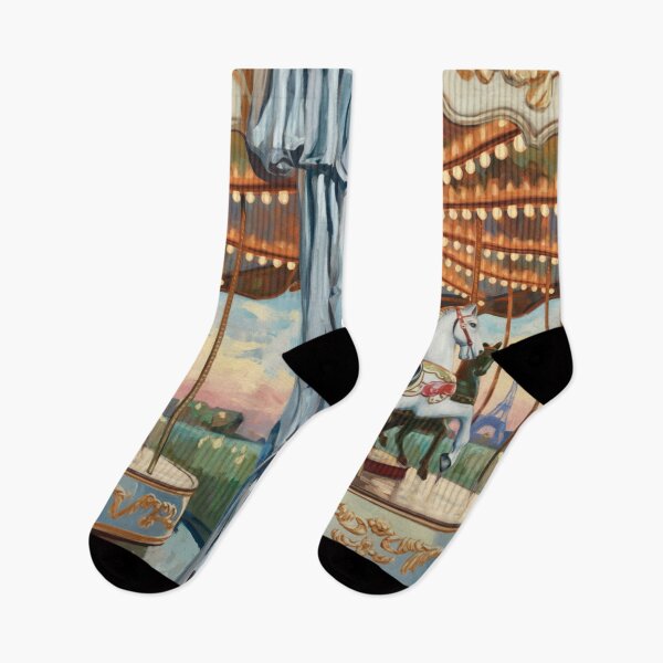 Item preview, Paris Carousel View | Romantic French Impressionist Painting | Carraann Art designed and sold by CARRAANN.