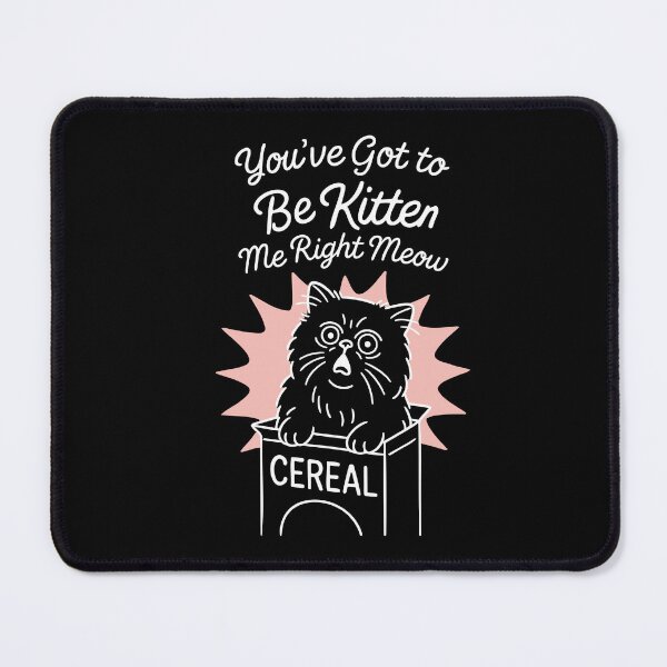 Item preview, Kitten Me Right Meow Cereal Box Cat – Funny Breakfast Kitty designed and sold by WhiskerlyGfx.