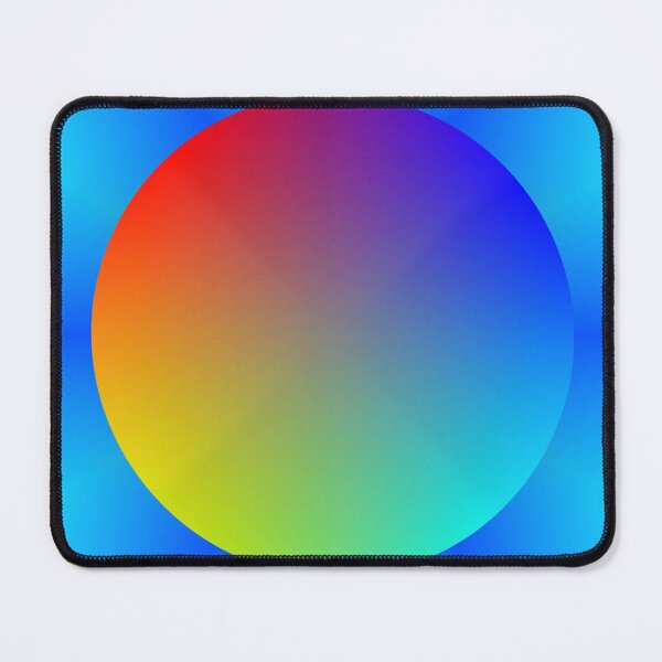 Item preview, Rainbow Hues Circular Shape with a Blue Background ~ 12.2.25.6 designed and sold by ArtByLeanie123.