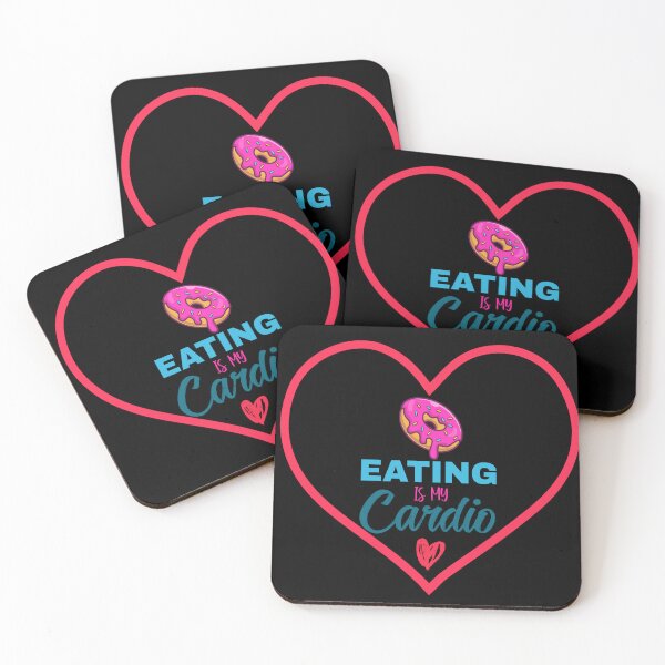 Item preview, Eating Is My Cardio Funny Donut Lover Sarcastic Anti Workout Foodie Gift designed and sold by karibov.