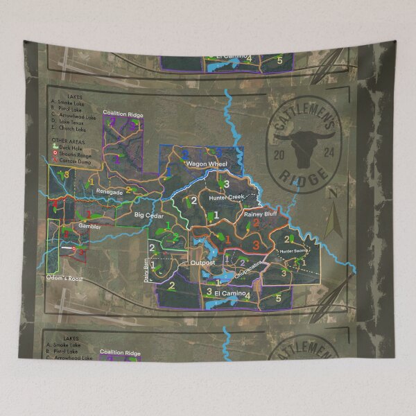 Item preview, Cattlemen's Ridge Map designed and sold by Michael Garber.